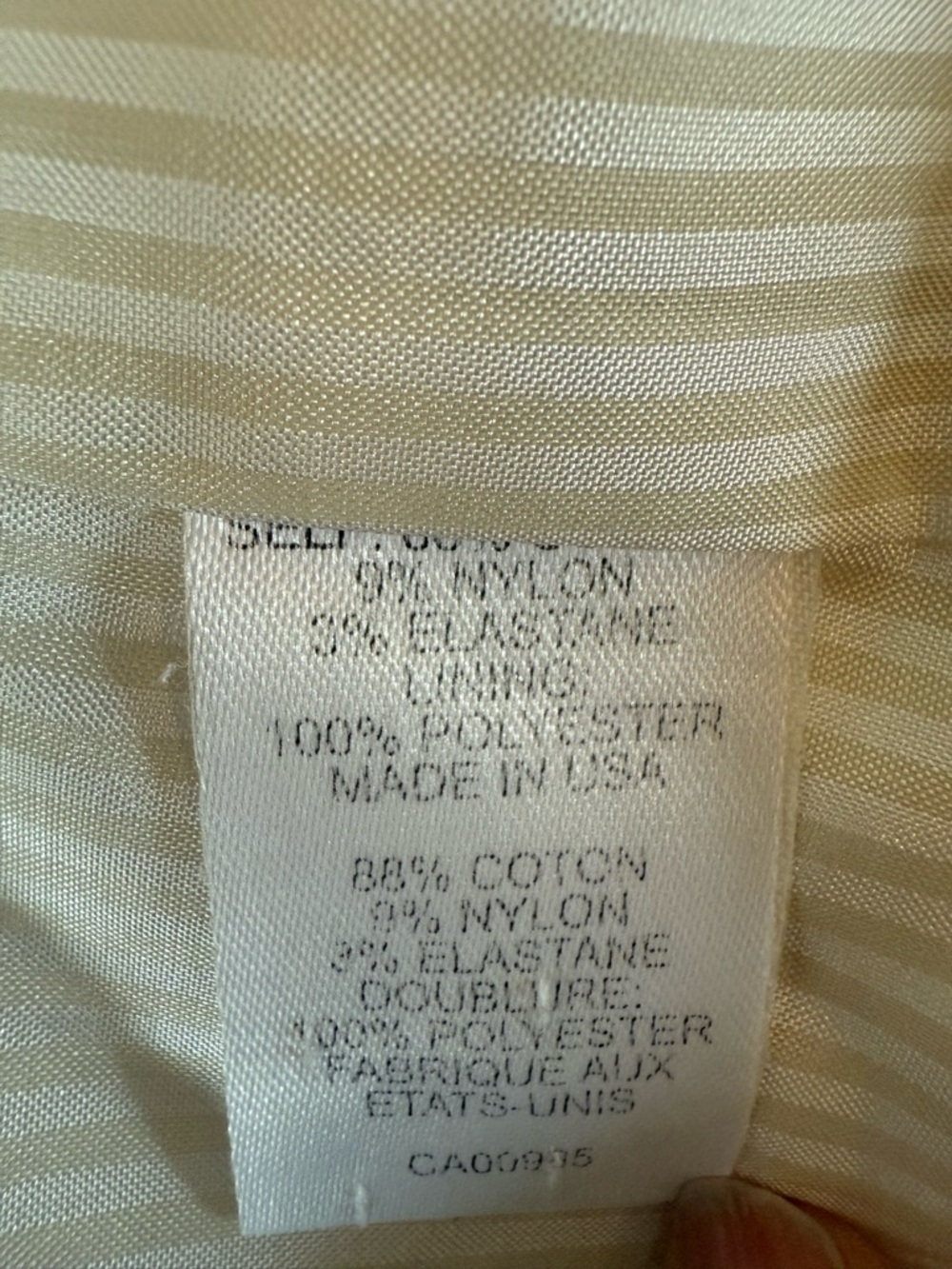 Nanette Lepore Vintage Cream Button-Front Tailored Blazer Size 10 - Picture 10 of 10